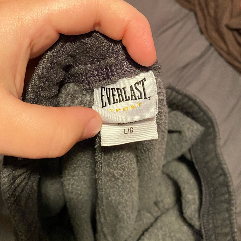 Gray sweatpants